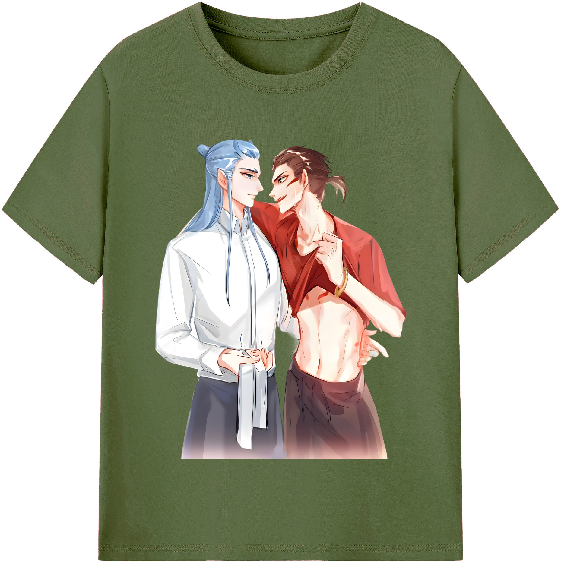 （画像用） Ne Zha 2 ナタ 魔童の大暴れ 綿100％半袖Tシャツ（フロントプリント）